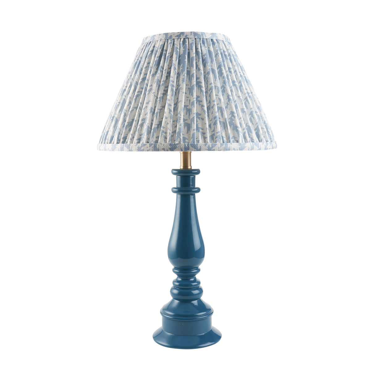 Gloss Blue Myrtle & Leaf 30cm Shell bay blue shade - Comet Lighting