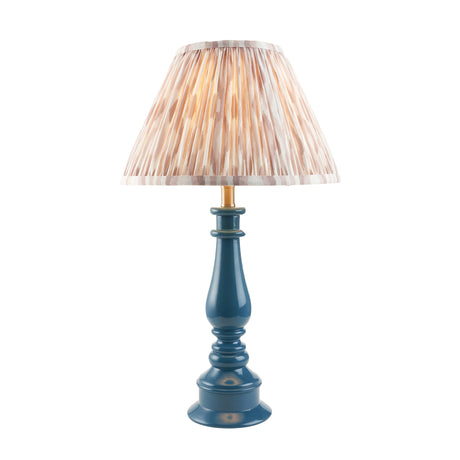 Gloss Blue Myrtle & Ikat 30cm Neutral shade - Comet Lighting