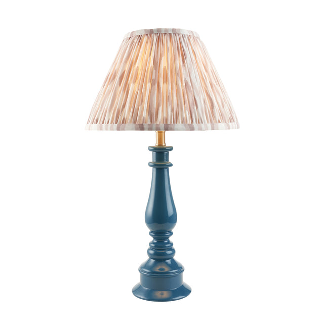 Gloss Blue Myrtle & Ikat 30cm Neutral shade - Comet Lighting