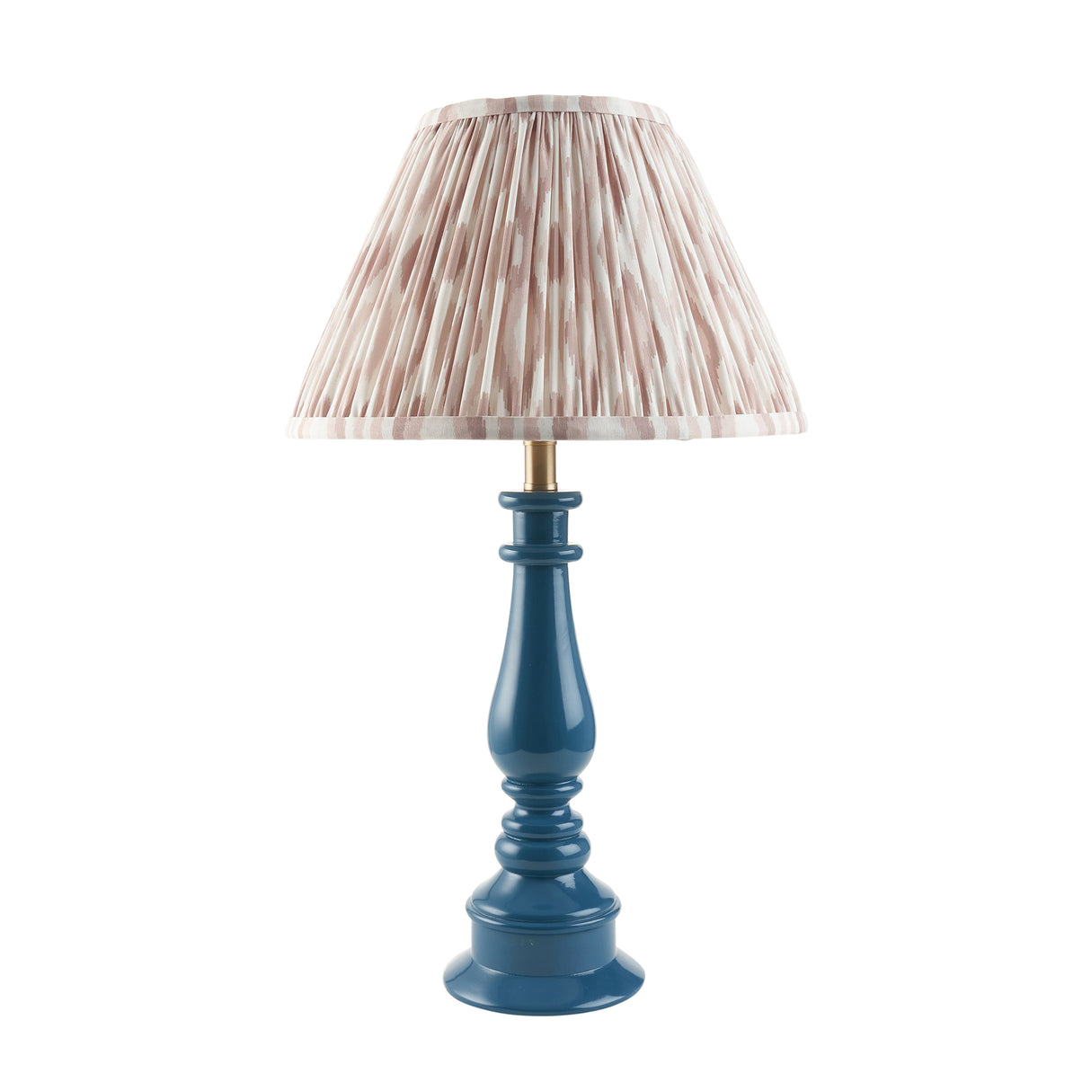 Gloss Blue Myrtle & Ikat 30cm Neutral shade - Comet Lighting