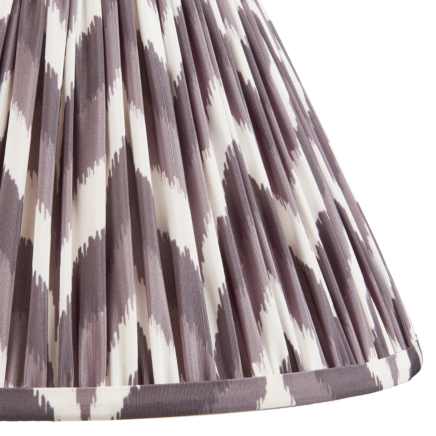 Gloss White Myrtle & Zigzag 30cm Pearl grey shade - Comet Lighting