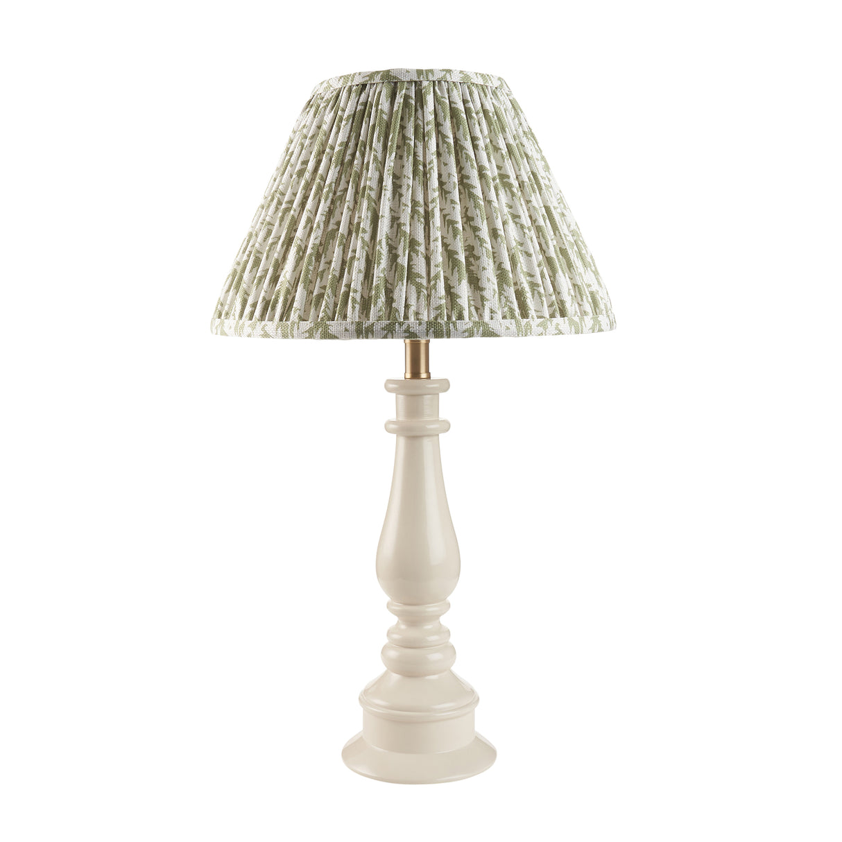 Gloss White Myrtle & Leaf 30cm Herb garden green shade - Comet Lighting