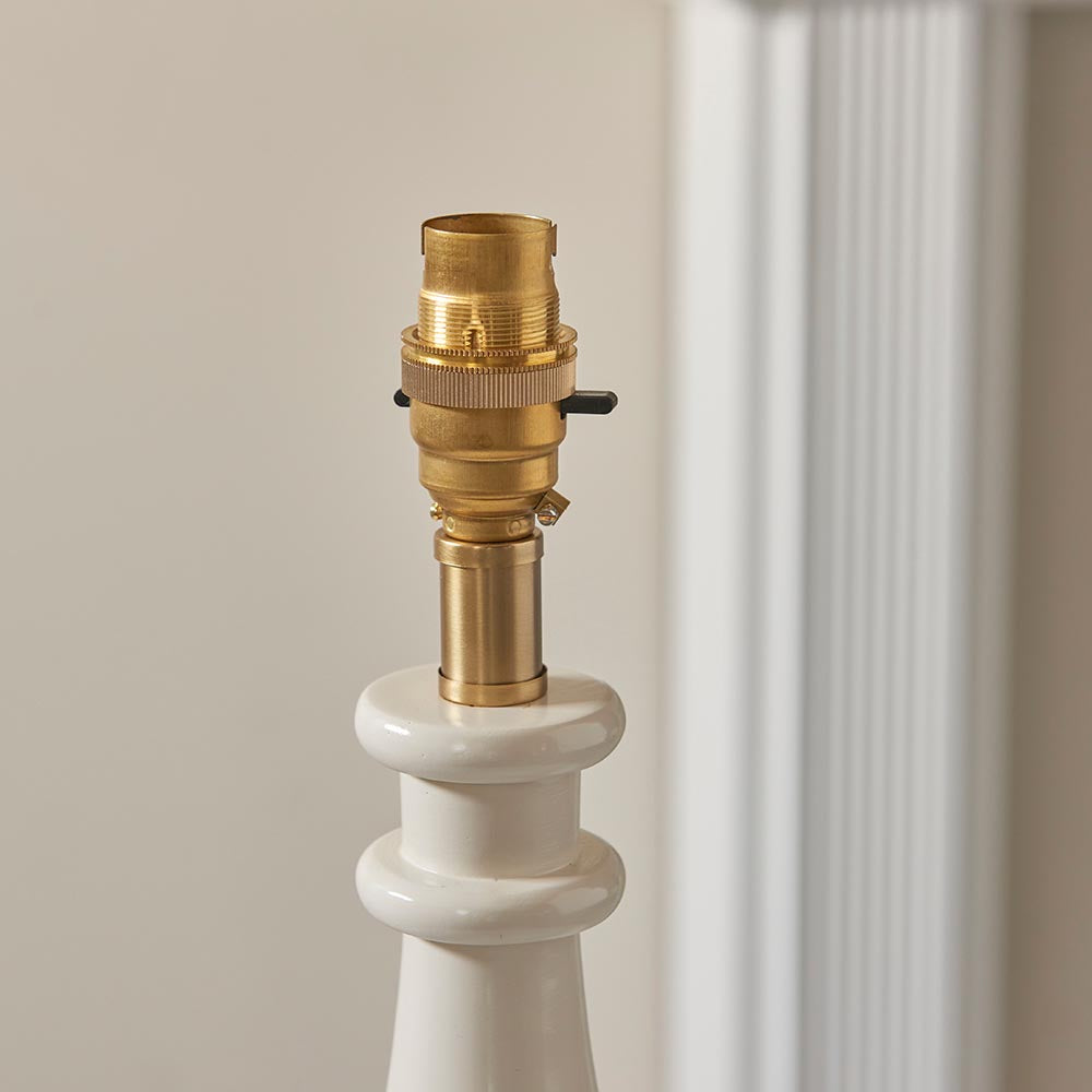 Gloss White Myrtle & Ripple 30cm Pearl grey shade - Comet Lighting