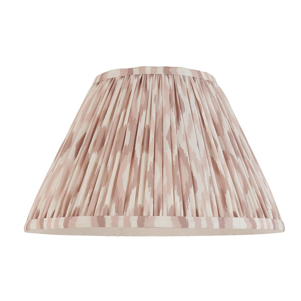 Gloss White Myrtle & Ikat 30cm Neutral shade - Comet Lighting
