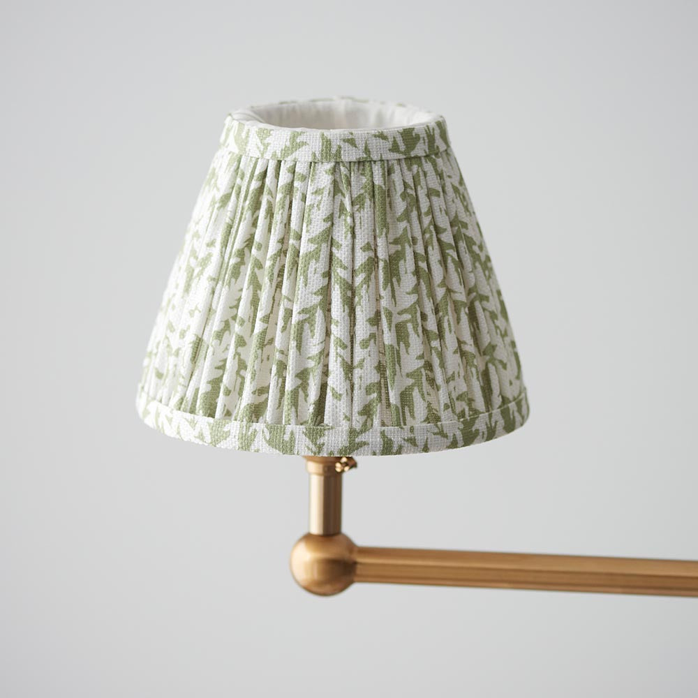 Santiago & Leaf 16cm Herb garden green shade 4Lt Pendant - Comet Lighting