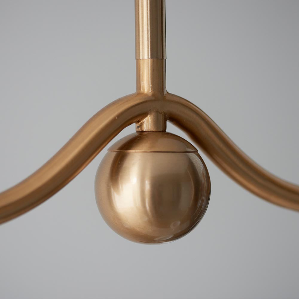 Santiago & Leaf 16cm Shell bay blue shade 4Lt Pendant - Comet Lighting