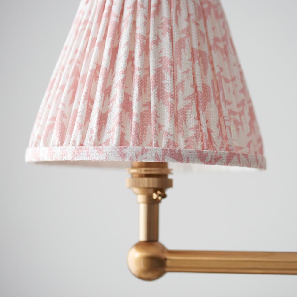 Santiago & Leaf 16cm Peachy keen shade 4Lt Pendant - Comet Lighting