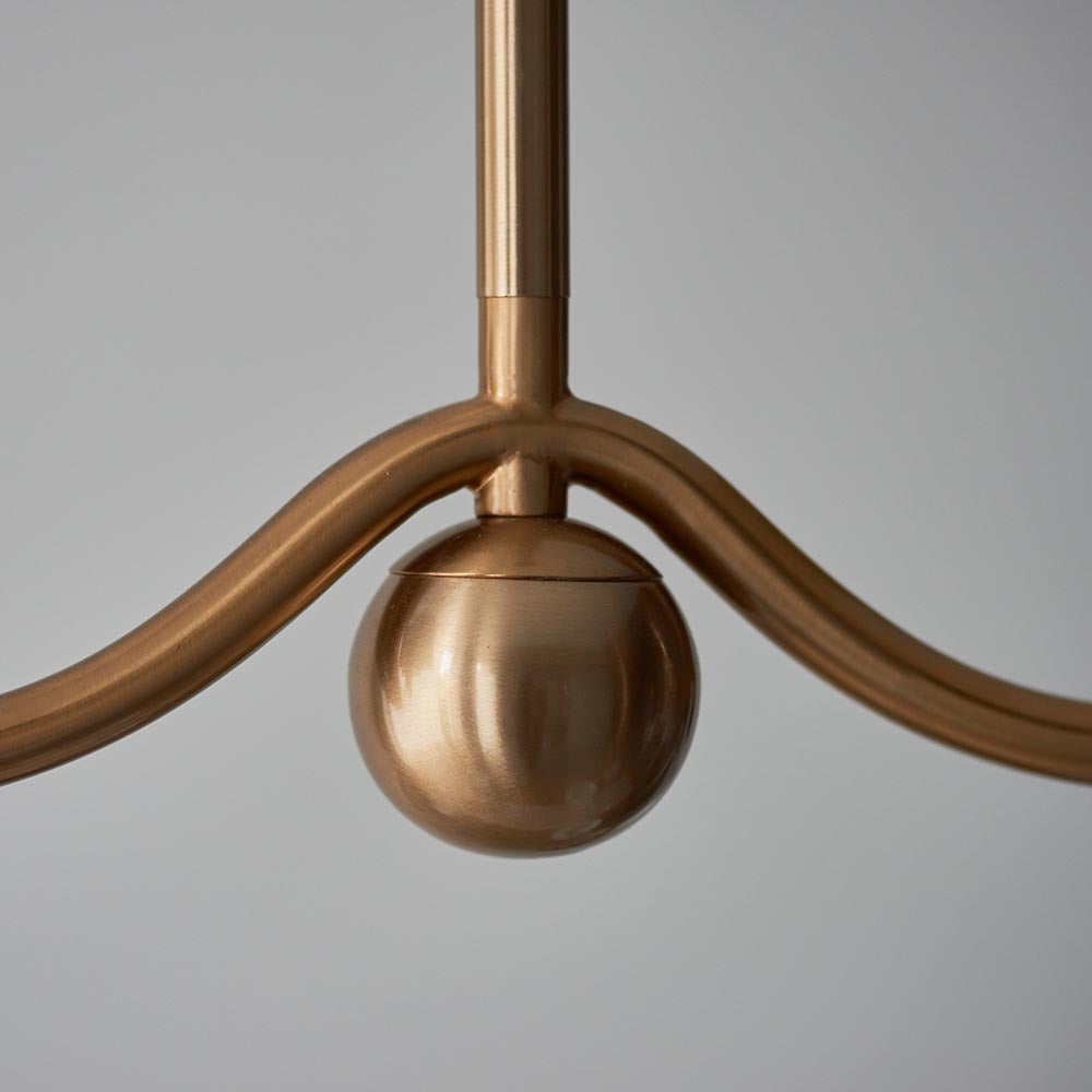 Santiago & Ripple 16cm Pearl grey shade 4Lt Pendant - Comet Lighting