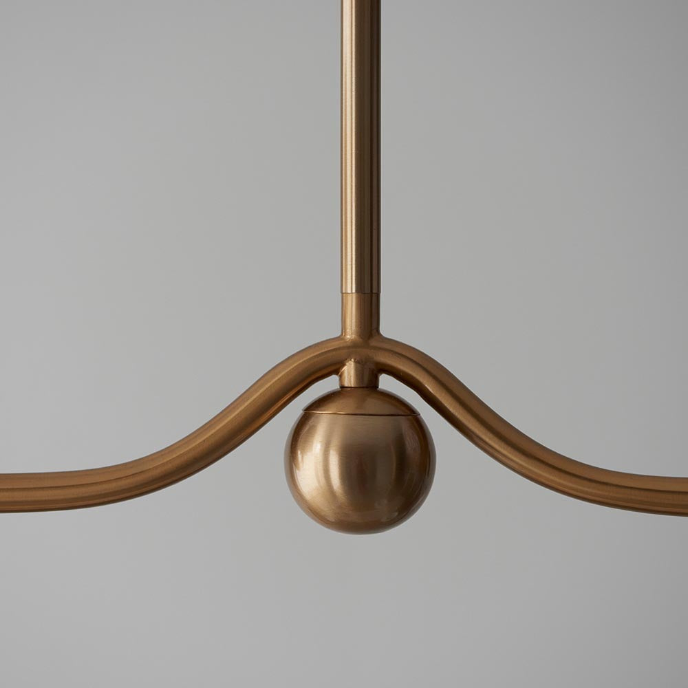 Santiago & Ikat 16cm Pearl grey shade 4Lt Pendant - Comet Lighting