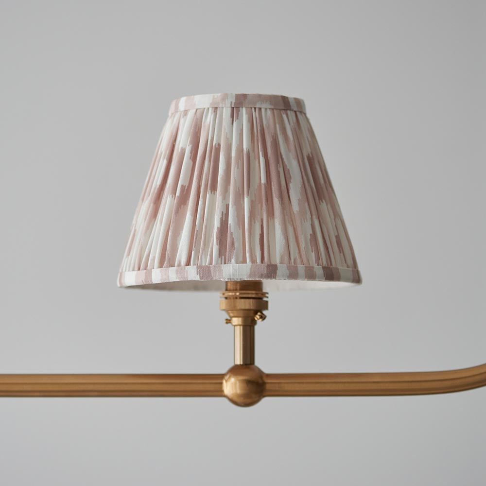 Santiago & Ikat 16cm Neutral shade 4Lt Pendant - Comet Lighting