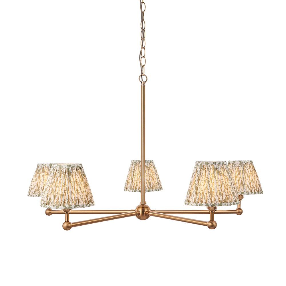 Santiago & Leaf 16cm Herb garden green shade 5Lt Pendant - Comet Lighting