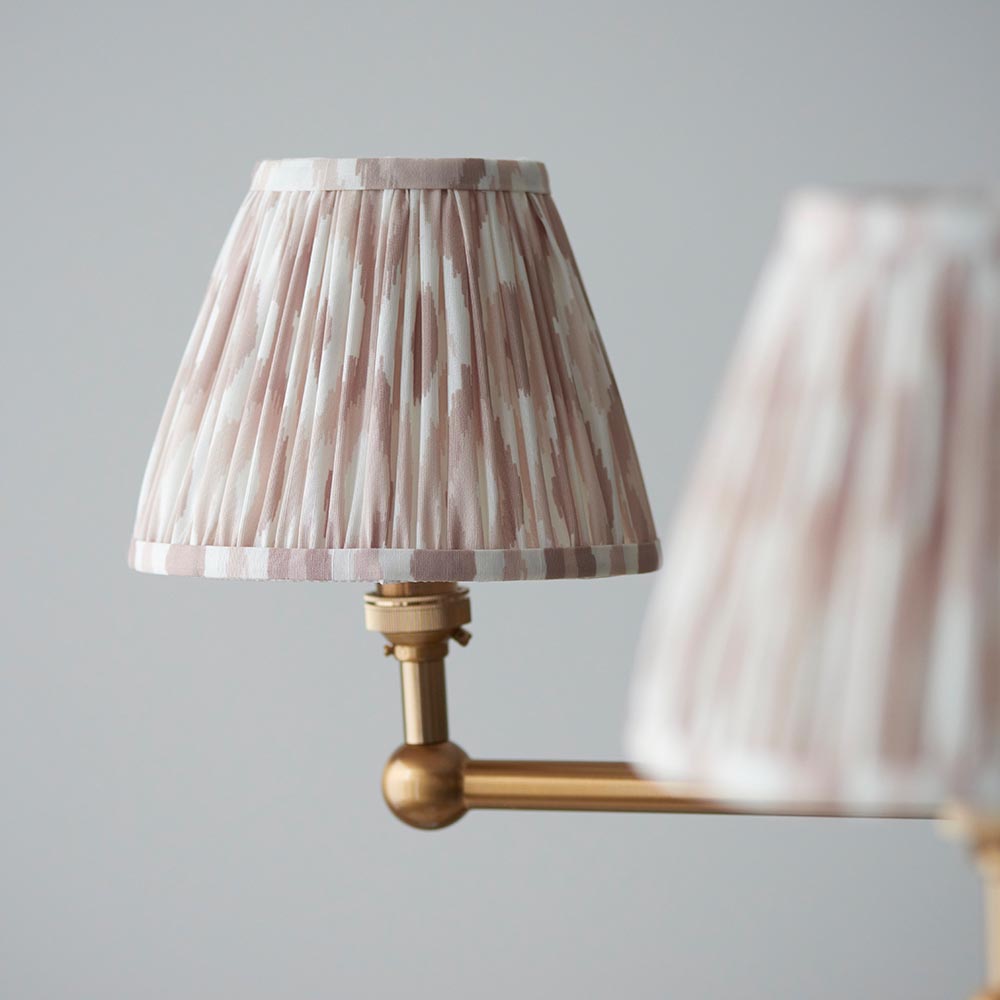 Santiago & Ikat 16cm Neutral shade 5Lt Pendant - Comet Lighting