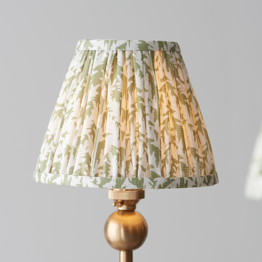 Santiago & Leaf 16cm Herb garden green shade 5Lt classic pendant - Comet Lighting