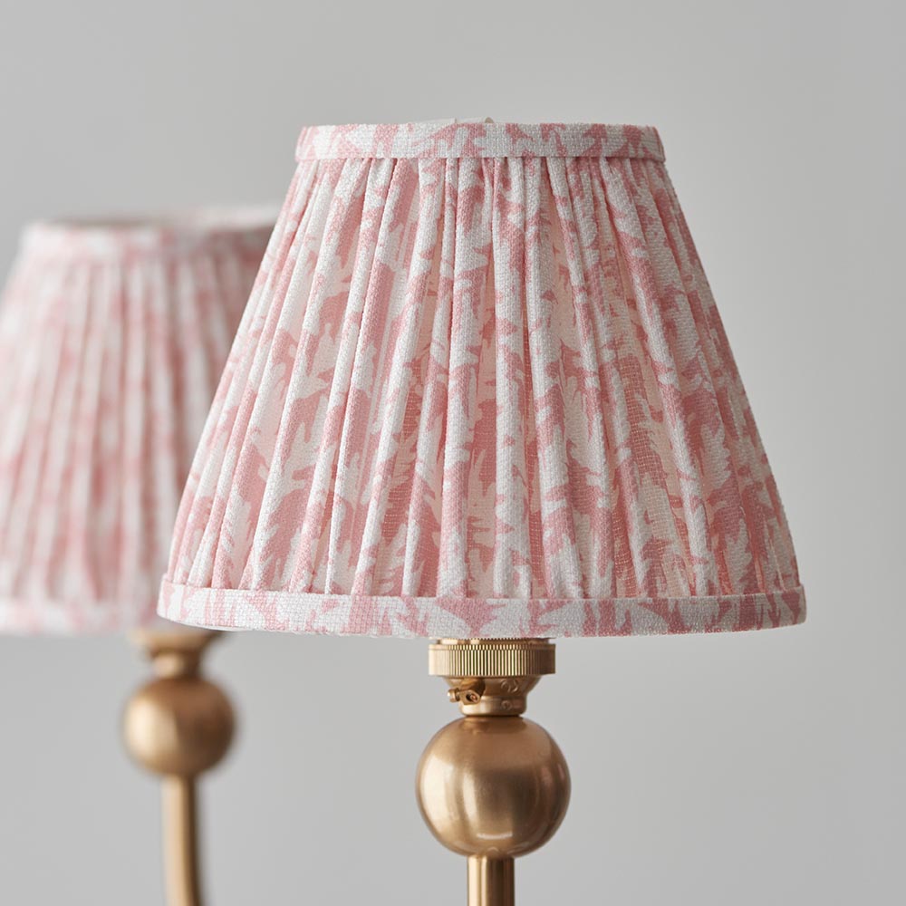 Santiago & Leaf 16cm Peachy keen shade 5Lt classic pendant - Comet Lighting