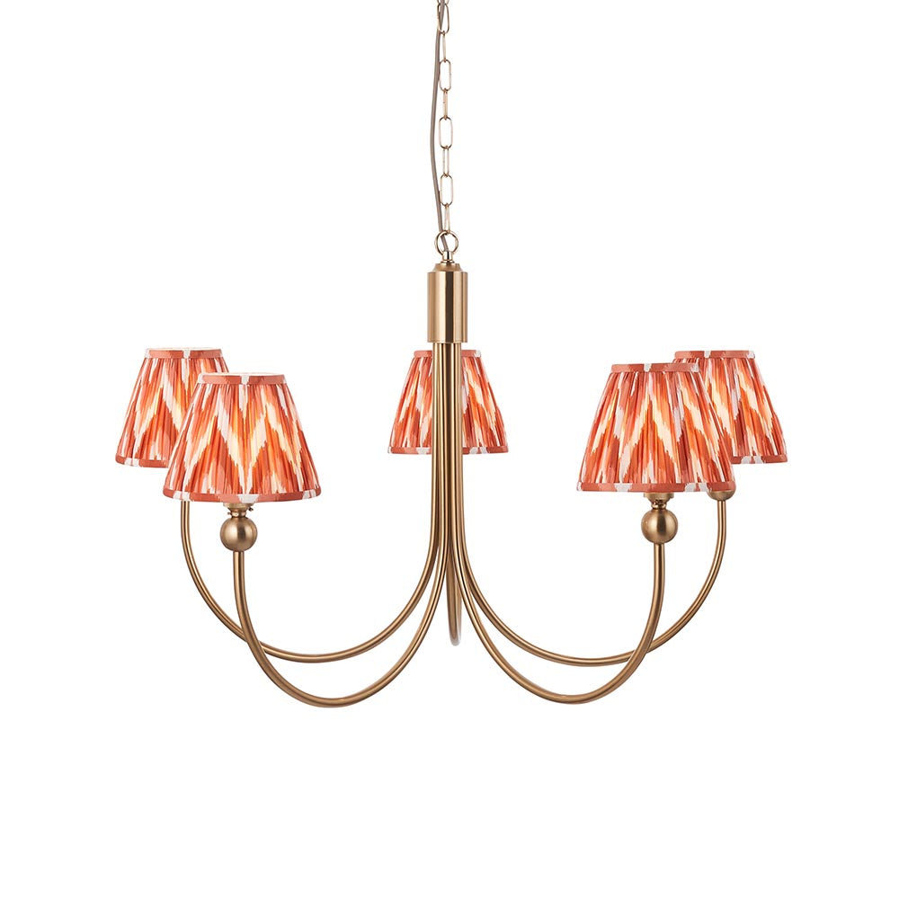Santiago & Zigzag 16cm Apricot orange shade 5Lt classic pendant