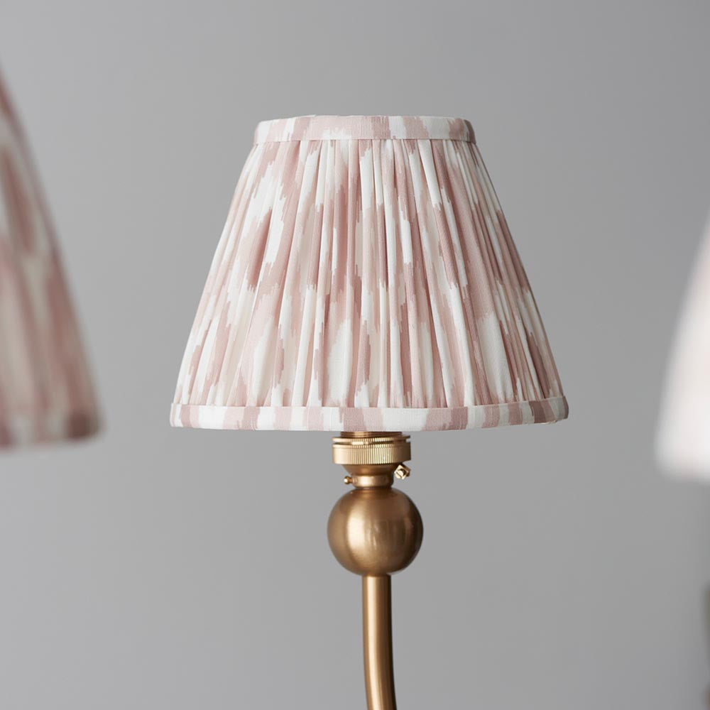 Santiago & Ikat 16cm Neutral shade 5Lt classic pendant - Comet Lighting