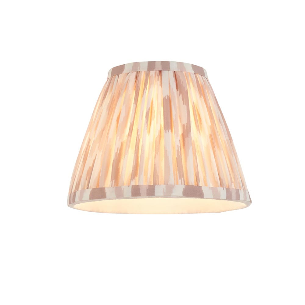Santiago & Ikat 16cm Neutral shade 5Lt classic pendant - Comet Lighting