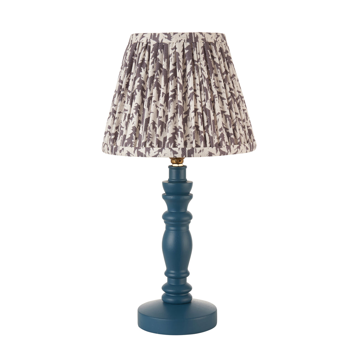 Wooden Blue Bibury & Leaf 20cm Pearl grey shade - Comet Lighting