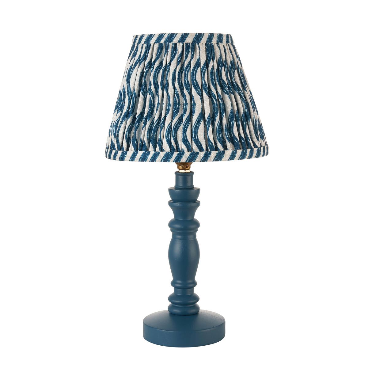 Wooden Blue Bibury & Ripple 20cm Marlin blue shade - Comet Lighting