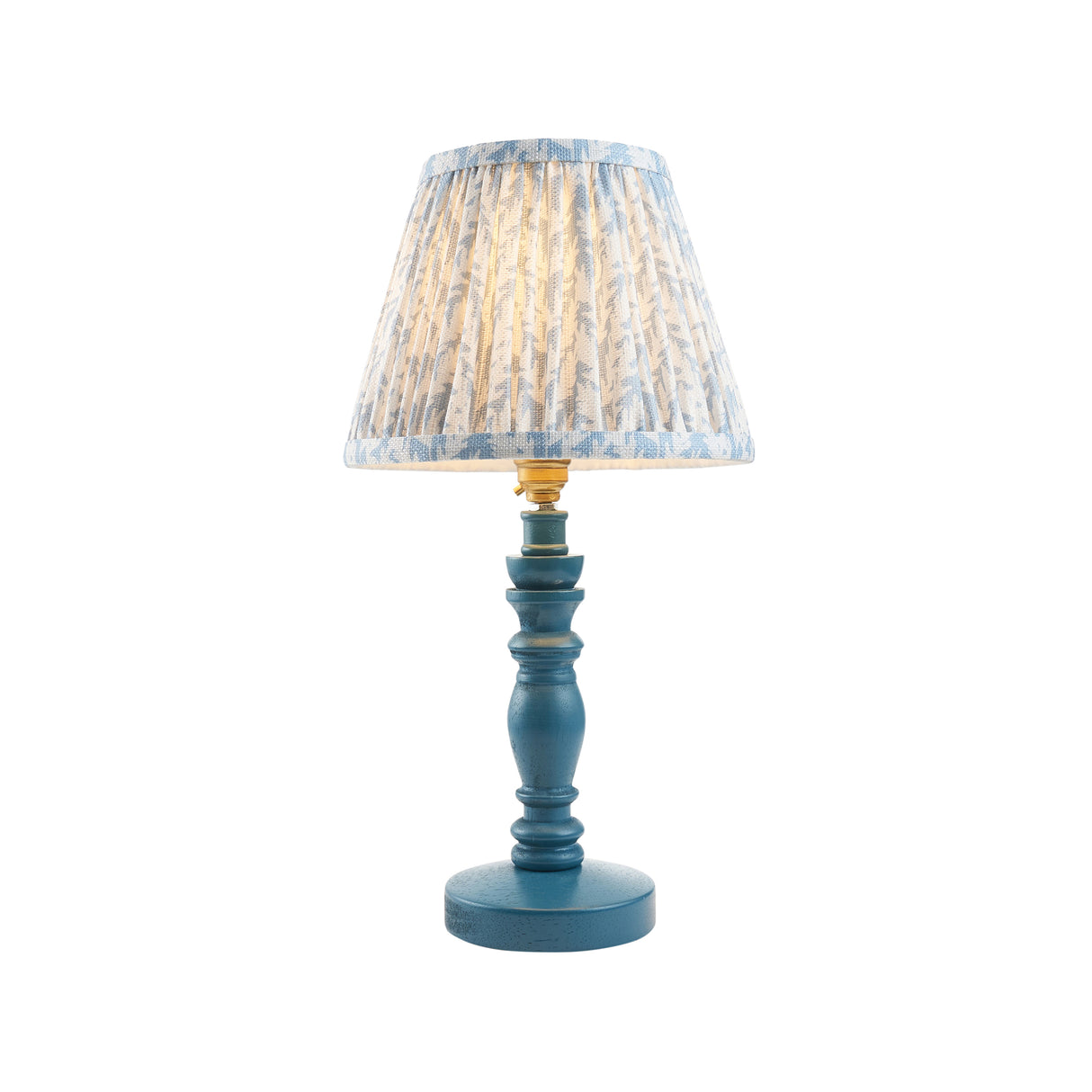 Wooden Blue Bibury & Leaf 20cm Shell bay blue shade - Comet Lighting