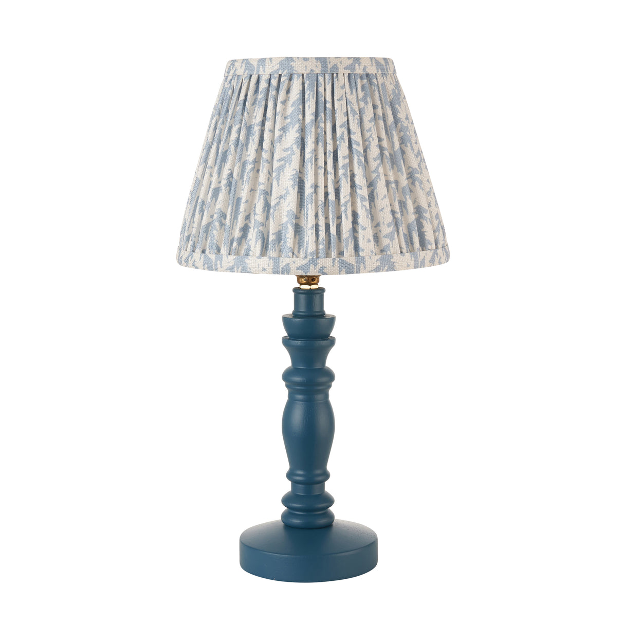 Wooden Blue Bibury & Leaf 20cm Shell bay blue shade - Comet Lighting