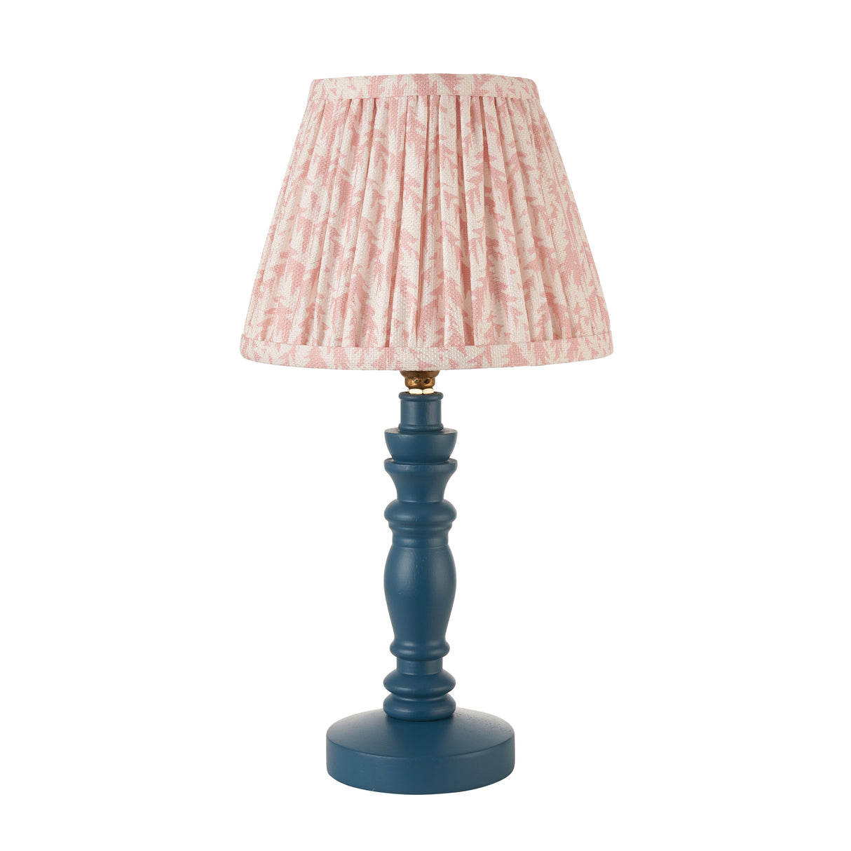 Wooden Blue Bibury & Leaf 20cm Peachy keen shade - Comet Lighting