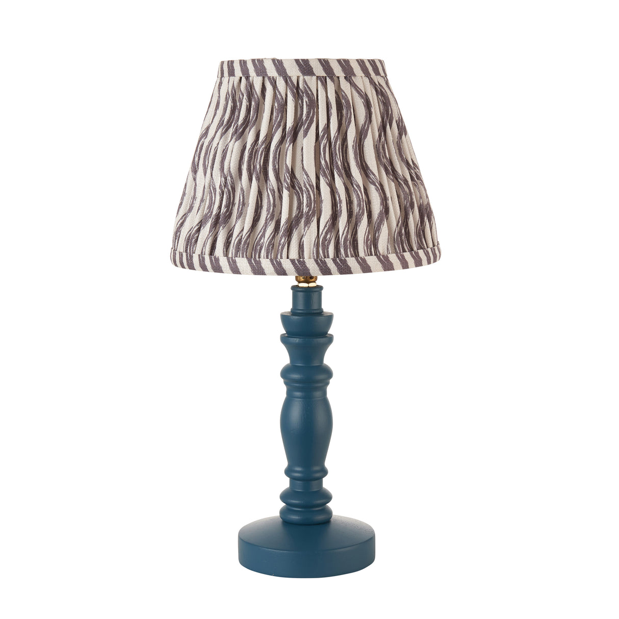 Wooden Blue Bibury & Ripple 20cm Pearl grey shade - Comet Lighting