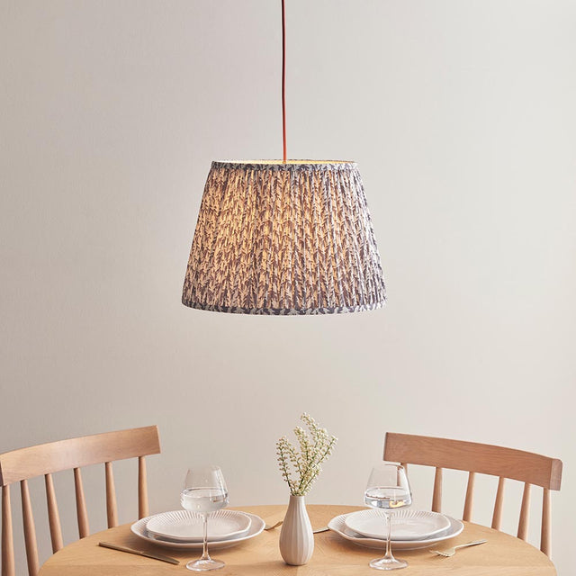 Eltham & Leaf 40cm Pearl grey shade - Comet Lighting