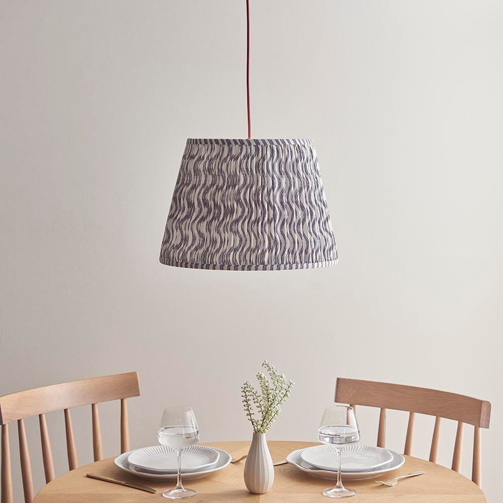 Eltham & Ripple 40cm Pearl grey shade - Comet Lighting
