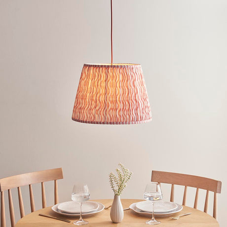 Eltham & Ripple 40cm Coral pink shade - Comet Lighting