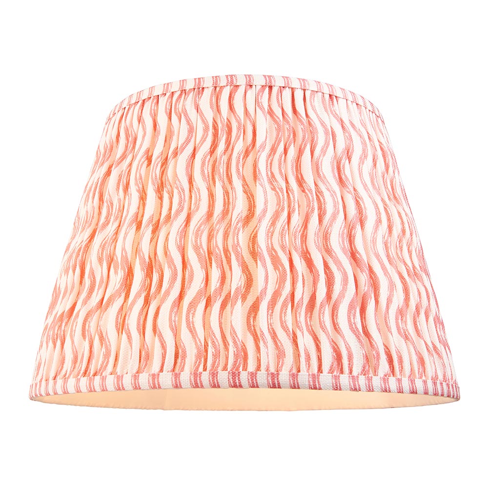 Eltham & Ripple 40cm Coral pink shade - Comet Lighting