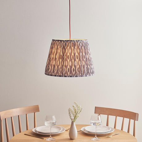 Eltham & Ikat 40cm Pearl grey shade - Comet Lighting