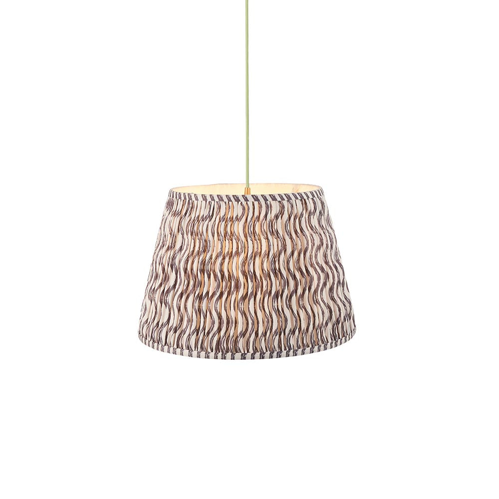 Eltham & Ripple 40cm Pearl grey shade Pendant - Comet Lighting