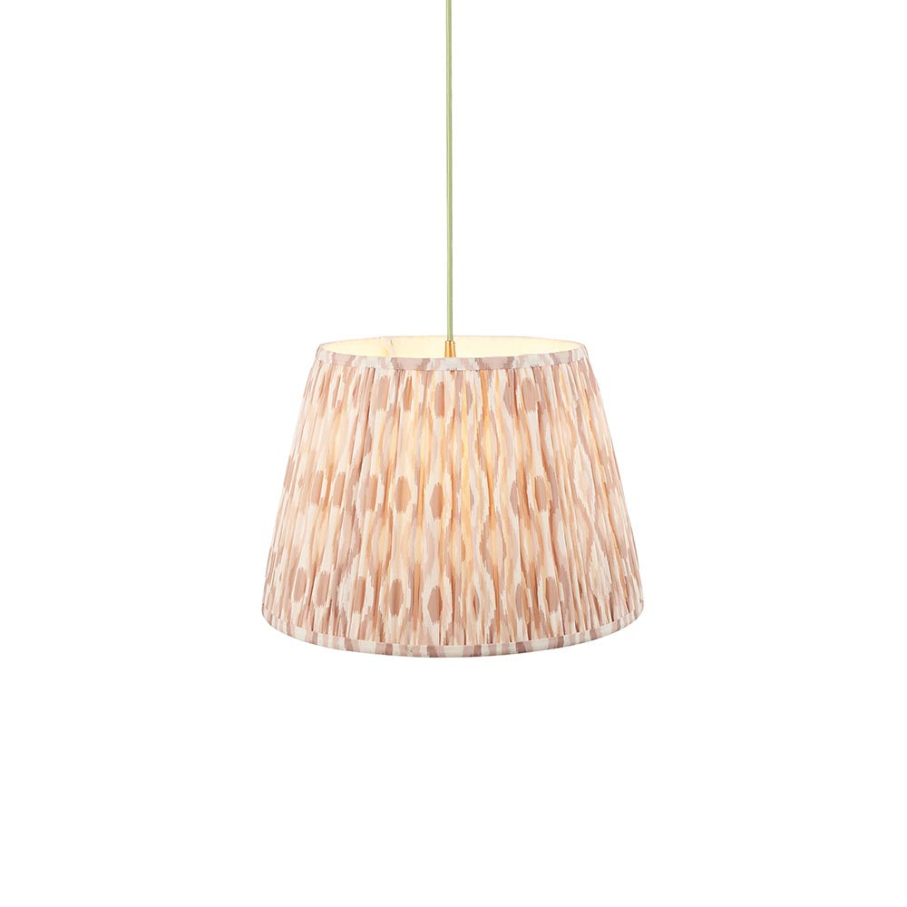 Eltham & Ikat 40cm Neutral shade Pendant - Comet Lighting