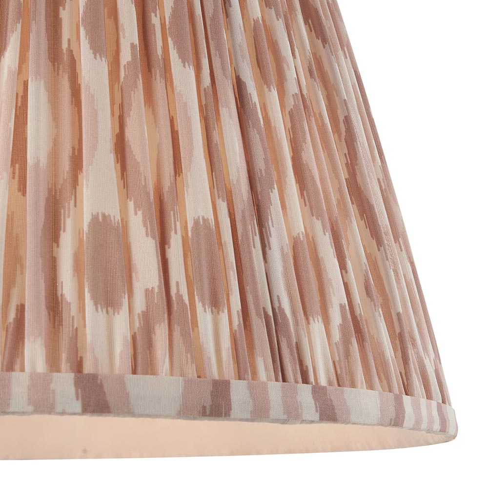 Eltham & Ikat 40cm Neutral shade Pendant - Comet Lighting