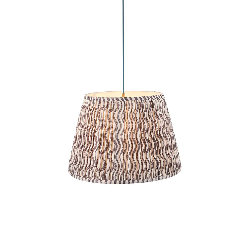 Eltham & Ripple 40cm Pearl grey shade Ceiling Pendant - Comet Lighting