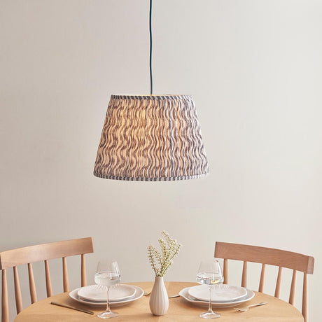 Eltham & Ripple 40cm Pearl grey shade Ceiling Pendant - Comet Lighting