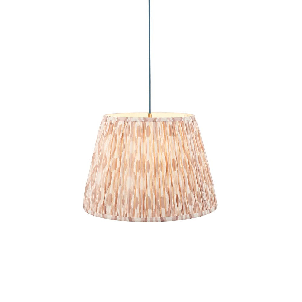 Eltham & Ikat 40cm Neutral shade Ceiling Pendant - Comet Lighting