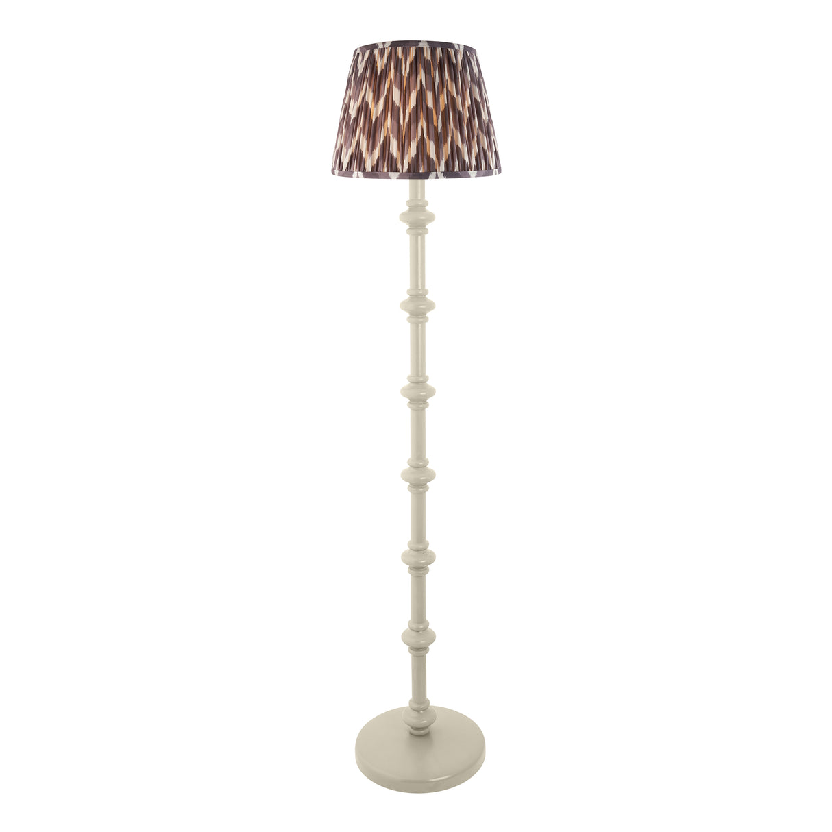 Carnaby & Zigzag 35cm Pearl grey shade - Comet Lighting