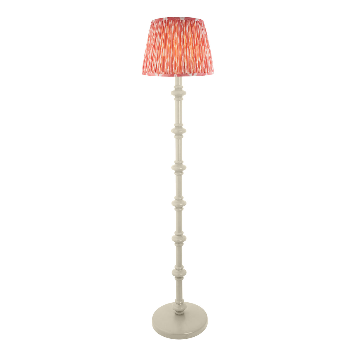 Carnaby & Ikat 35cm Coral pink shade - Comet Lighting