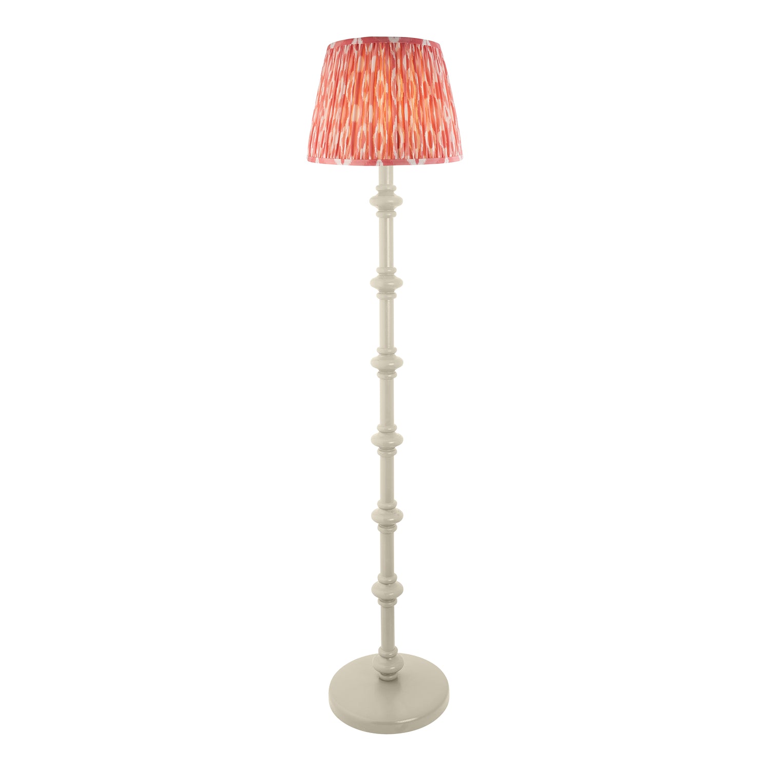 Carnaby & Ikat 35cm Coral pink shade - Comet Lighting