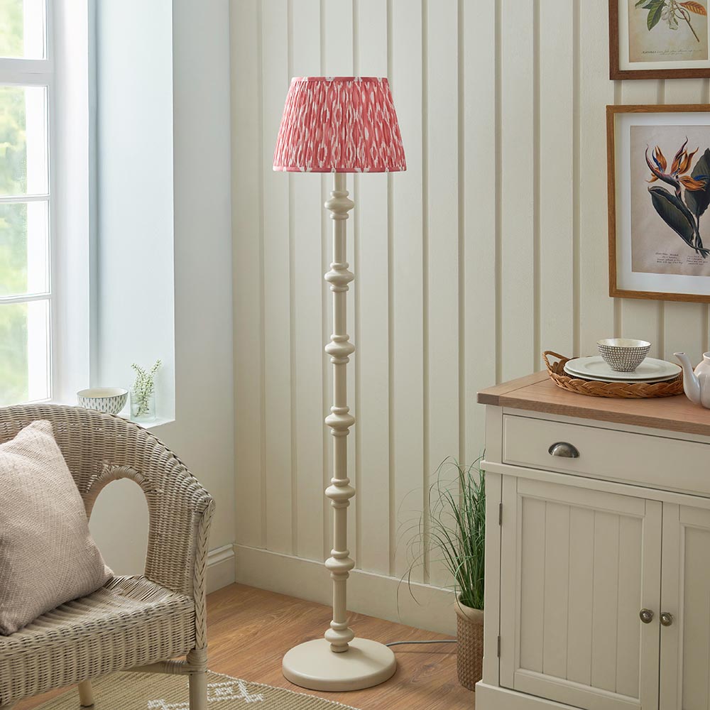 Carnaby & Ikat 35cm Coral pink shade - Comet Lighting
