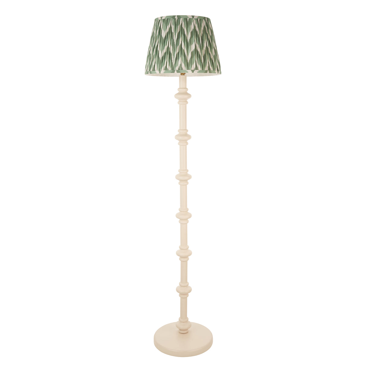 Carnaby & Zigzag 35cm Cotswold green shade - Comet Lighting