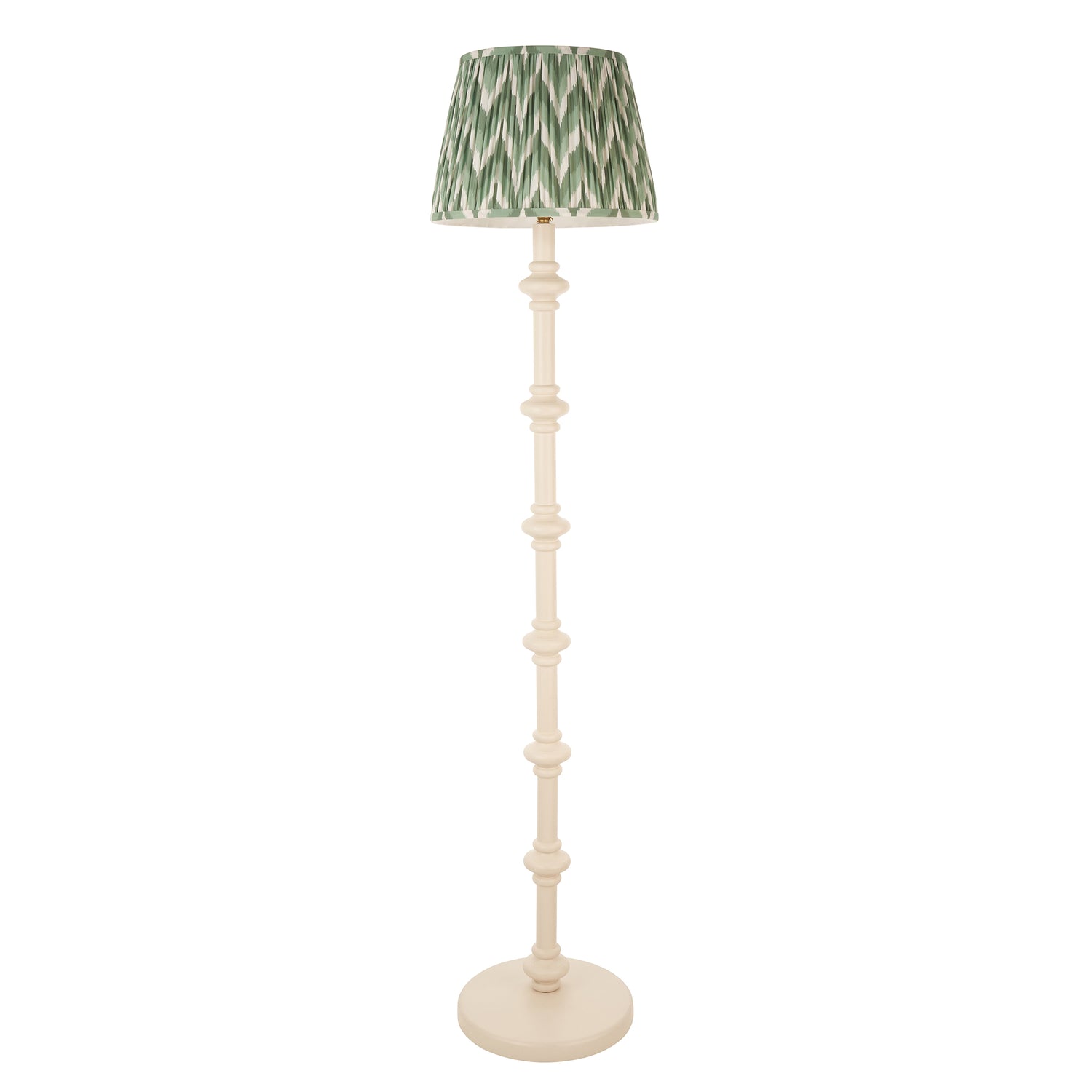 Carnaby & Zigzag 35cm Cotswold green shade - Comet Lighting