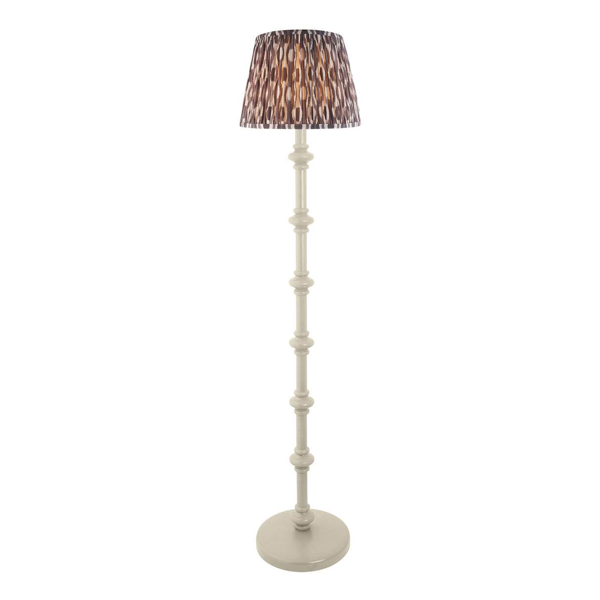 Carnaby & Ikat 35cm Pearl grey shade - Comet Lighting