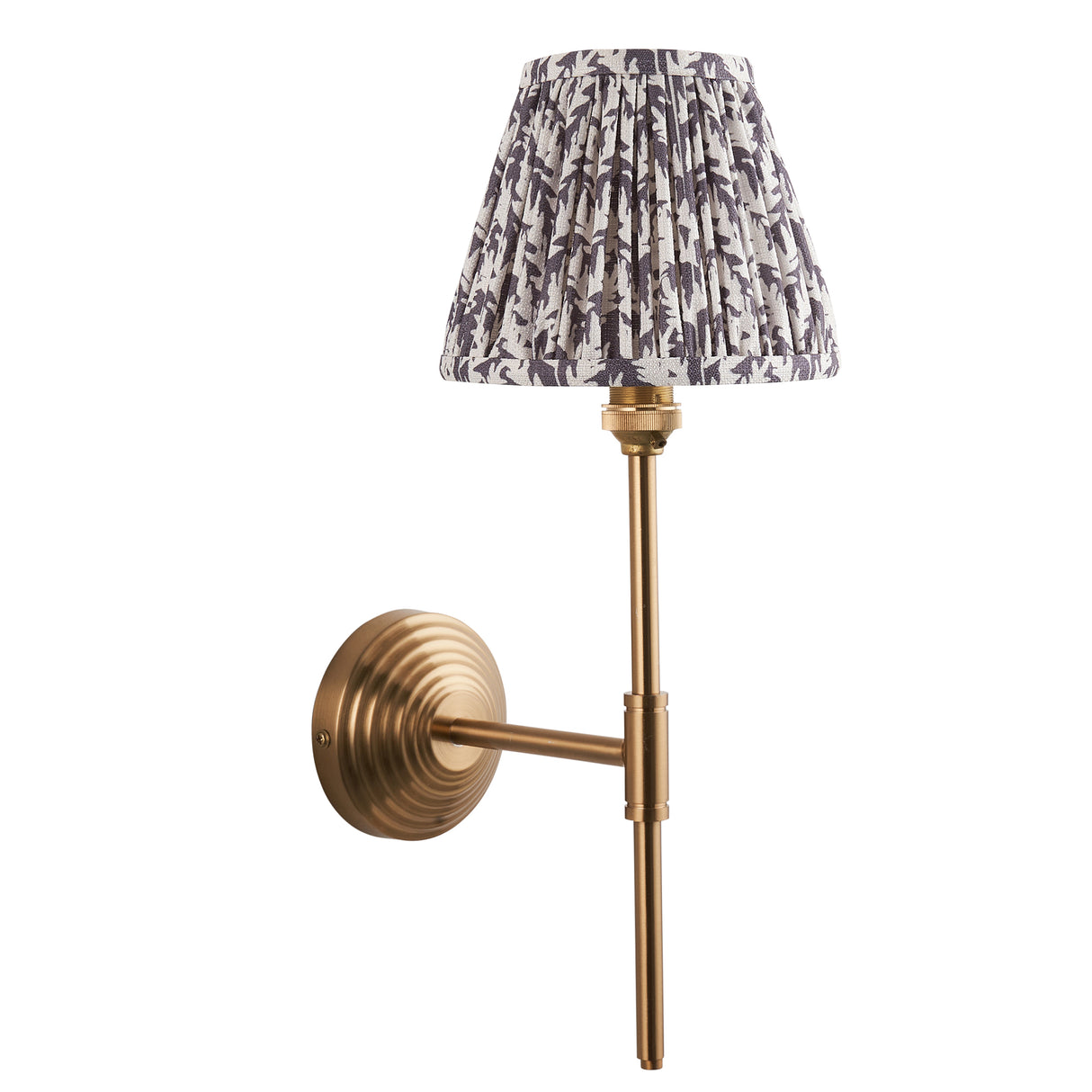 Obelisk T Bar & Leaf 16cm Pearl grey shade - Comet Lighting