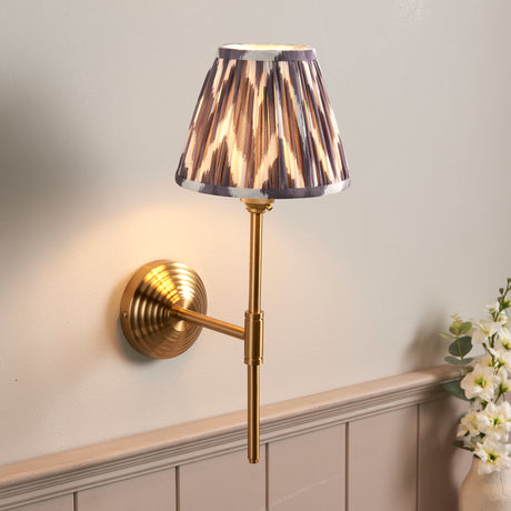 Obelisk T Bar & Zigzag 16cm Pearl grey shade - Comet Lighting