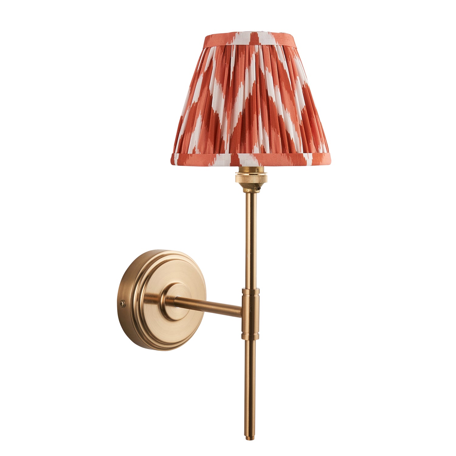 Step T Bar & Zigzag 16cm Apricot orange shade - Comet Lighting