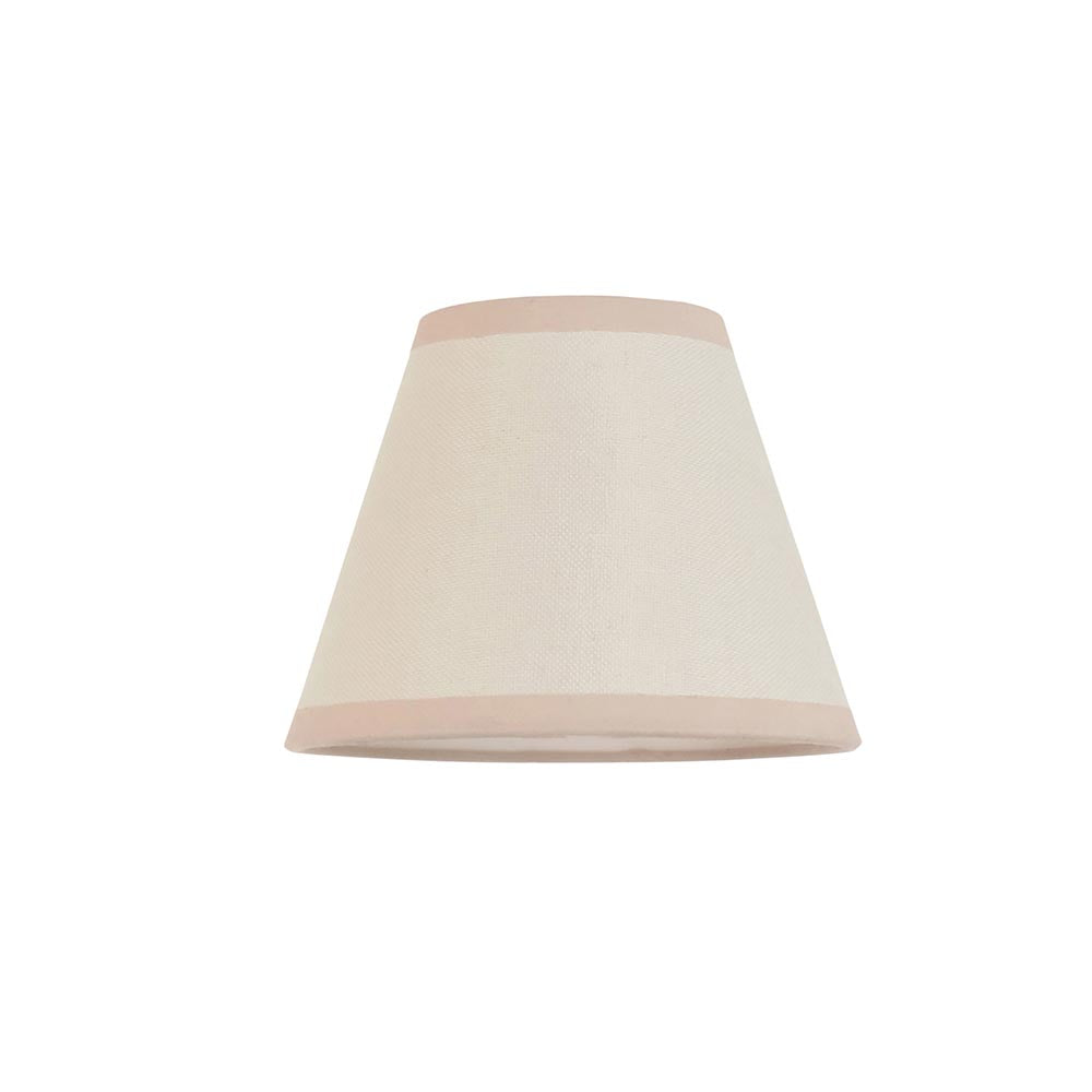 Wood Arc & Ivy 16cm Vintage white shade - Comet Lighting