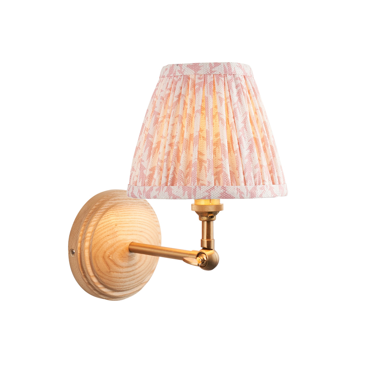 Wood Wing & Leaf 16cm Peachy keen shade - Comet Lighting